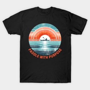 kayaking vintage sunset T-Shirt